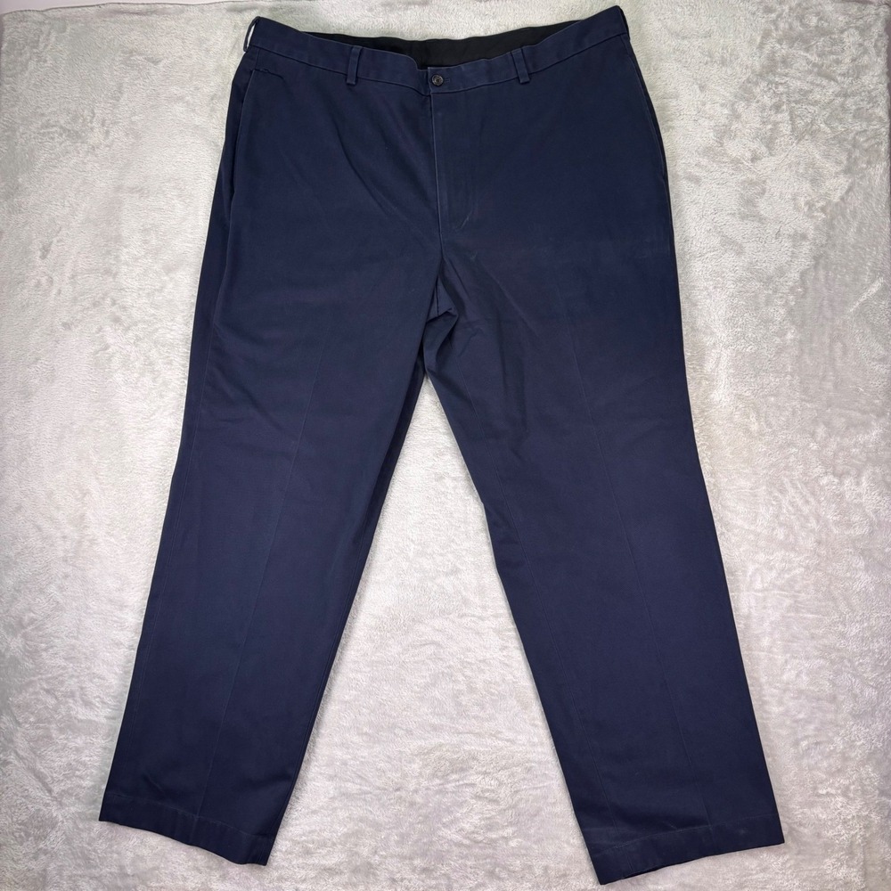 Brooks Brothers‎ Men's Chino Pants W42 L32 Navy Clark Fit Advantage Cotton